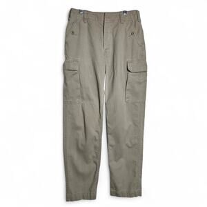 J. Crew Womens Tan Cotton Chino Button-Fly Cargo Pants Size 8 Casual Utility